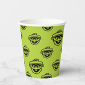 Gobelets En Papier Motif vert d'Oscar le Grouch (Recto)
