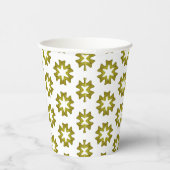 Gobelets En Papier Motif Vert Olive (Droite)