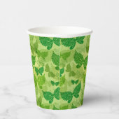Gobelets En Papier Motif vert printemps (Droite)