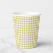 Gobelets En Papier Motif vintage Jaune (Droite)