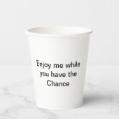 Gobelets En Papier Motivation de la coupe de papier  (Recto)