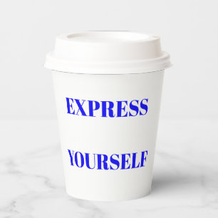 Gobelets En Papier Motivation mots idéal inspirateur design mignon