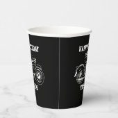 Gobelets En Papier Moto cool 60e anniversaire Nom Age Hommes (Droite)