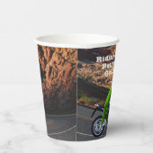 Gobelets En Papier Moto Gecko Personnalisée Pour La Retraite (Droite)