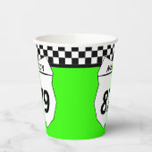 Gobelets En Papier Motocross Custom Dirt Numéro de Vélo Plaque sur Ve (Gauche)