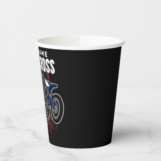 Gobelets En Papier Motocross Motocross Racing FMX Tricks personnalisé (Gauche)