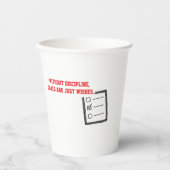 Gobelets En Papier mots de motivation (Recto)