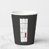 Gobelets En Papier Mots Papa Tu Es Unique (Recto)