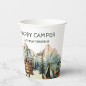 Gobelets En Papier Mountain Camper Adventure Anniversaire Coupes en p (Recto)