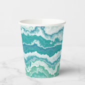 Gobelets En Papier mousse de mer marbrée : (Gauche)