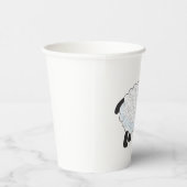 Gobelets En Papier Mouton Noir Avec Laine Blanche (Droite)