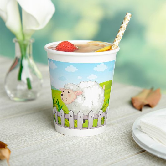 Gobelets En Papier Mouton souriant