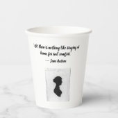 Gobelets En Papier Mug avec Jane Austen (Recto)