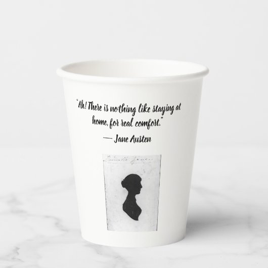 Gobelets En Papier Mug avec Jane Austen (Recto)