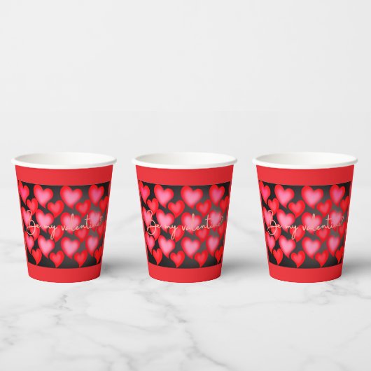 Gobelets En Papier Mug Cœur de la Saint-Valentin (Multi)