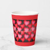 Gobelets En Papier Mug Cœur de la Saint-Valentin (Recto)