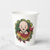 Gobelets En Papier Mugs & Tasses | Chloe Baby - Joli garçon avec Luck (Recto)