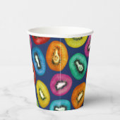 Gobelets En Papier Multicolor Kiwi Motif (Droite)