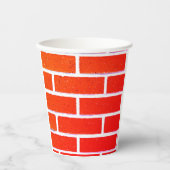 Gobelets En Papier Mur en briques (Recto)