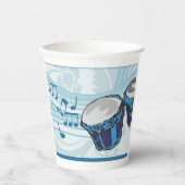 Gobelets En Papier Musique Bongo Drum (Recto)