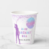 Gobelets En Papier Musique Dans Mon Anniversaire Ère Violet Anniversa (Recto)