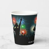 Gobelets En Papier Musique DJ texte personnalisé (Recto)