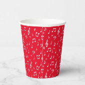 Gobelets En Papier Musique thème tasses de papier personnalisées (Droite)