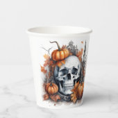 Gobelets En Papier Mystic Halloween Gothic Skull Art - Enchantant (Verso)