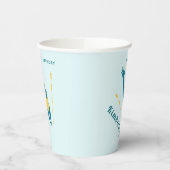 Gobelets En Papier Nage Anniversaire Fête Nage Nom Sports Eau (Gauche)