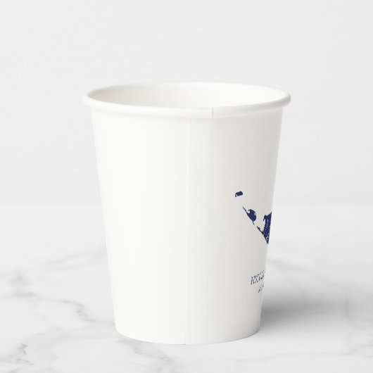 Gobelets En Papier Nantucket Island Mariage Nantucket Navy (Droite)