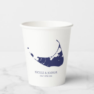 Gobelets En Papier Nantucket Island Mariage Nantucket Navy