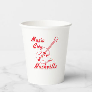 Gobelets En Papier Nashville. Ville musicale