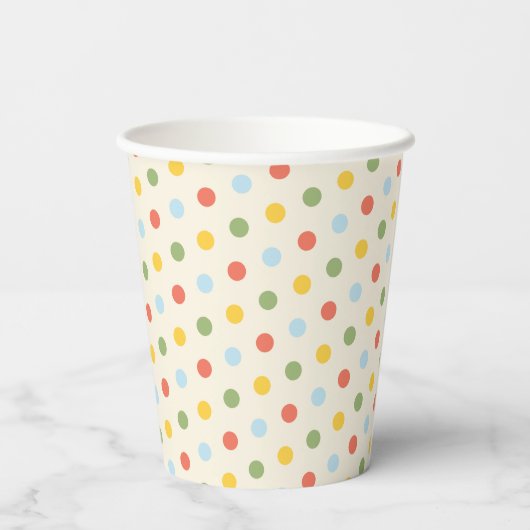 Gobelets En Papier Natural Wonder Polka Motif point (Verso)