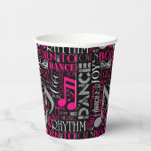 Gobelets En Papier Né à Dance Pink ID277 (Droite)