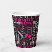 Gobelets En Papier Né à Dance Pink ID277 (Recto)