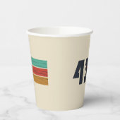 Gobelets En Papier né en 1943 anniversaire vintage (Gauche)