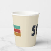 Gobelets En Papier né en 1959 anniversaire vintage (Droite)