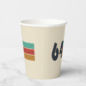 Gobelets En Papier né en 1964 anniversaire vintage (Droite)