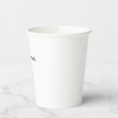 Gobelets En Papier Ne pas trop penser (Gauche)