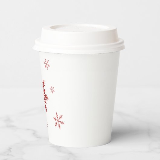 Gobelets En Papier Neige (Gauche)