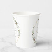 Gobelets En Papier Neige d'amour Shower de Mariée d'Hiver (Droite)