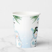 Gobelets En Papier Neige dans l'amour Mariage d'hiver (Droite)