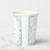 Gobelets En Papier Neige d'hiver en flocon de neige de mariage  (Droite)