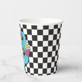 Gobelets En Papier Neon 90s Retro Five est un Vibe 5e anniversaire (Gauche)