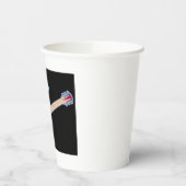 Gobelets En Papier Neon Electric Guitar Retro 80s Rock Music (Gauche)