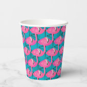 Gobelets En Papier Néon Flamingos (Verso)