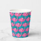 Gobelets En Papier Néon Flamingos (Recto)