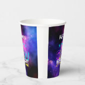 Gobelets En Papier Neon glow Sweet 16 anniversaire fête (Droite)