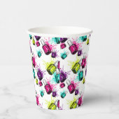 Gobelets En Papier Neon Nail Motif polonais (Droite)