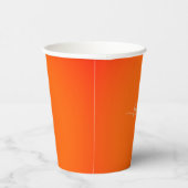 Gobelets En Papier Neon orange -add nom (Droite)